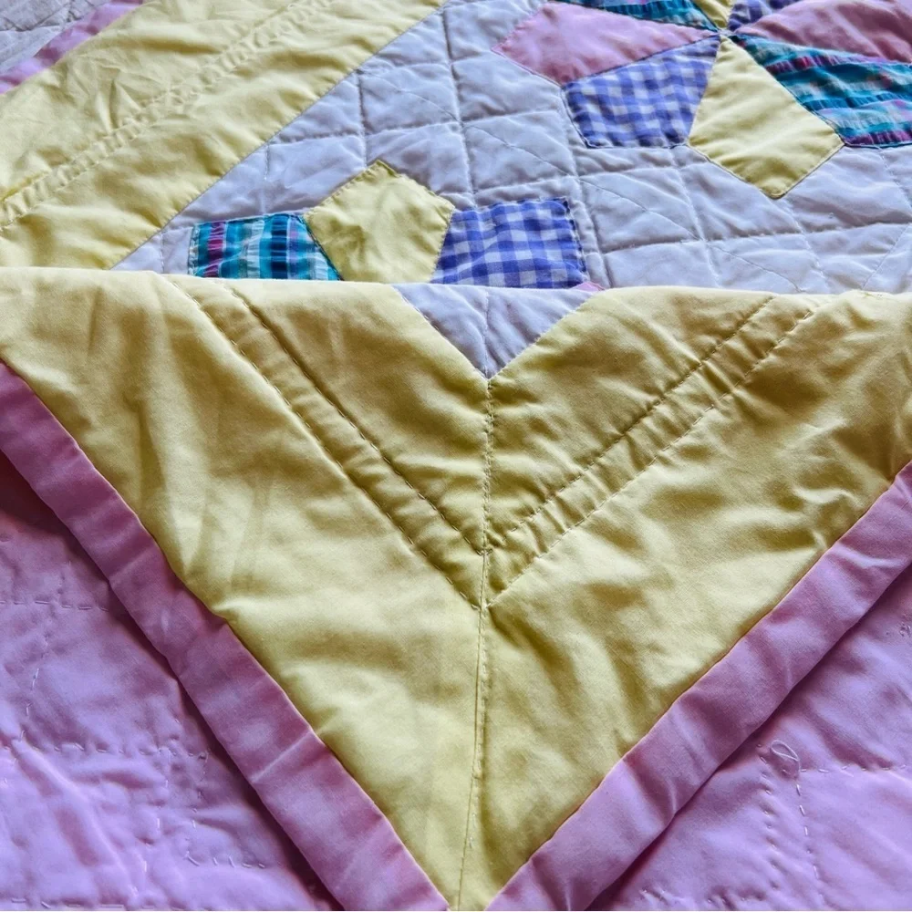 33”x44” Handmade Quilt. Eight Point Star Quilt.